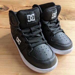 DC High tops black and white toddler size 10